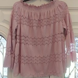 Fancy lace detail blouse